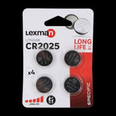 Lexman Cr2025 Lithium Button Batteries 4 Pcs Specific,